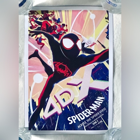 Spider-Man Movie Poster Across The Spider-verse Canvas Print Unframed - Picture 2 of 2